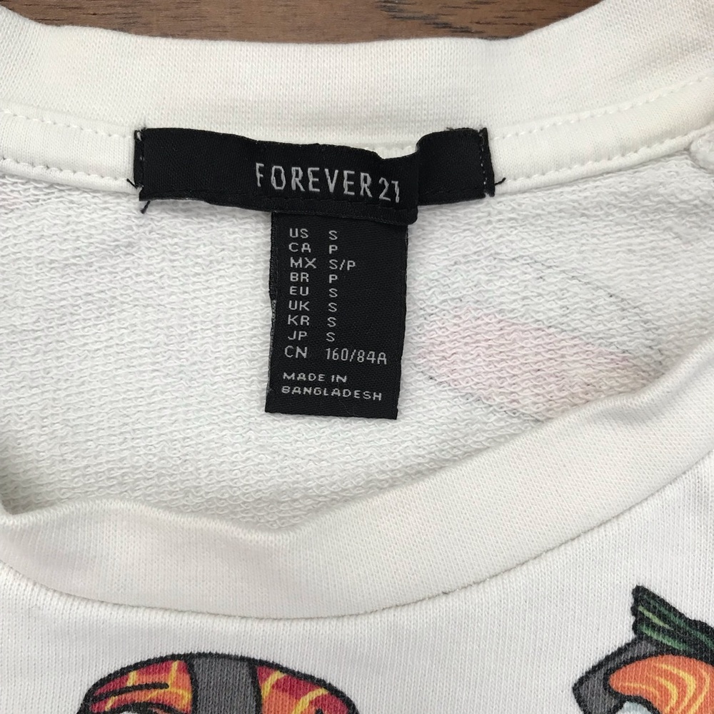 Sushi print French terry sweatshirt - Picture 5 of 7